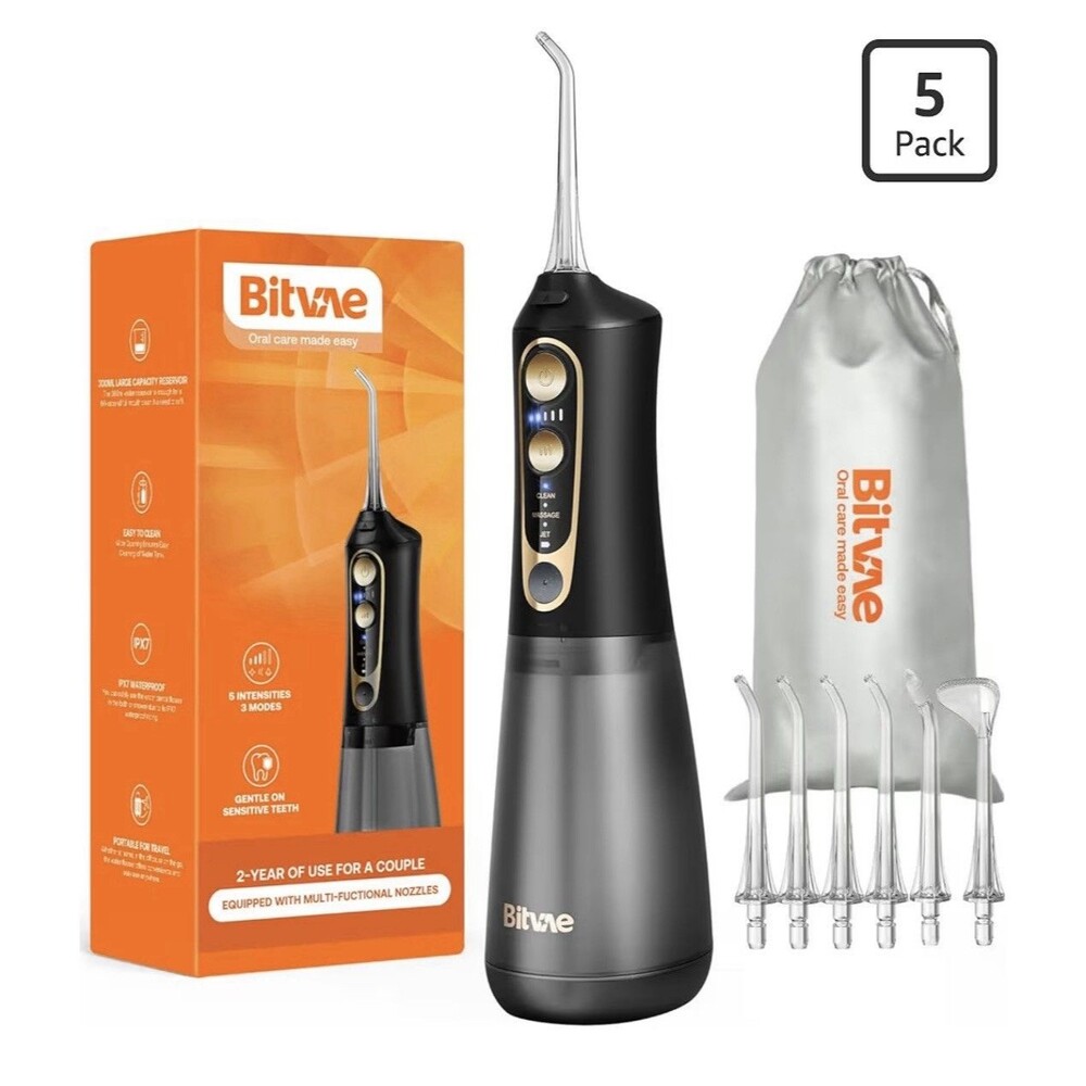 Bitvae Water Dental Flosser for Teeth Pick, Cordless Flosser for Travel